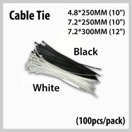 CABLE TIE (100PCS/PACK) 4.8*250MM (10") / 7.2*250MM (10") / 7.2*300MM (12")