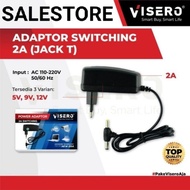 VISERO Adapter //Power Adapter/Charger Adapter. 12V// 5V //9V //. 2A Switching Jack T Head