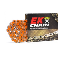 EK โซ่ 520 120L O-RING สีส้ม (MADE IN JAPAN)