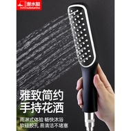 Submarine Black Shower Head Bathroom Water Heater Handheld Shower Head Gold Shower Set for Home Use