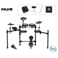 NUX DM-210 All Mesh Drum Pad Digital Drums กลองไฟฟ้า  DM210 มีโหมดฝึกสอน ต่อบลูทูธ/USB ได้ กลองชุด ไ