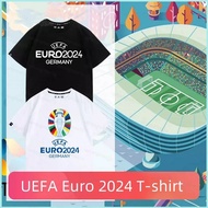 XS1 UEFA Euro 2024 European Football Championship Delaunay Cup 3D summer T-shirt Anime Short Sleeve 