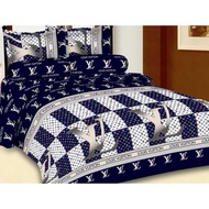 KATUN BON1TA MOTIF BED SHEETS 1SET 180x200 160x200 120x200 90x200 FREE PILLOW COVER & BOLSTER / HOME