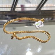 EMAS 375 RANTAI LIPAN KOSONG 9K GOLD ANKLET