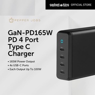 [Pepper Jobs] GaN-PD165W PD 4 Port Type C Charger for Laptops, Tablets, Smartphones, Digital Cameras