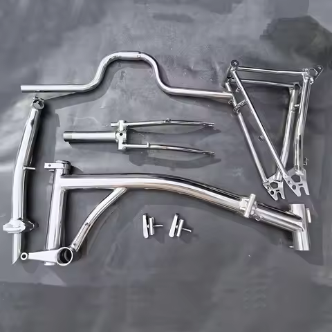 Titanium Alloy Folding Bike Frameset for Brompton P Line