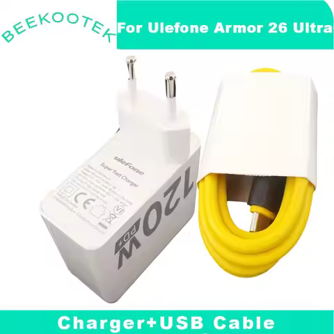 New Original Ulefone Armor 26 Ultra Power Adapter Charger Official Quick Charging USB Cable Data Lin