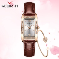 REBIRTH Jam Tangan Wanita Tahan Air Berlian Crystal Impor Jam Cewe Esthetic Dewasa Mewah Elegan Jam 
