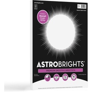Astrobrights/Neenah Bright White Cardstock, 8.5" x 11", 65 lb/176 gsm, White, 75 Sheets (90905-02) -