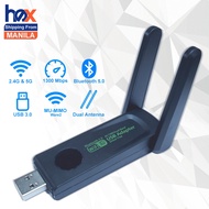 1300Mbps USB WiFi Adapter Wireless AC Network Card 5.8G/2.4G LAN USB 3.0 Bluetooth 5.0