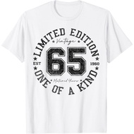 65th Anniversary Birthday T-Shirt Limited Edition Vintage 1960 Gifts For The Elderly 65 Years Old