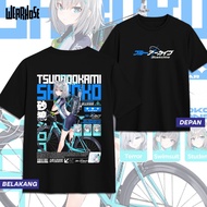 Kaos SHIROKO RIDING BLUE ARCHIVE SUNAOOKAMI SHIROKO BICYCLE DB Kaos Anime Game Unisex Wearhose