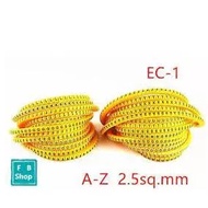 EC-1 A-Z Wire Marker | 26 characters, each character 50 eyes