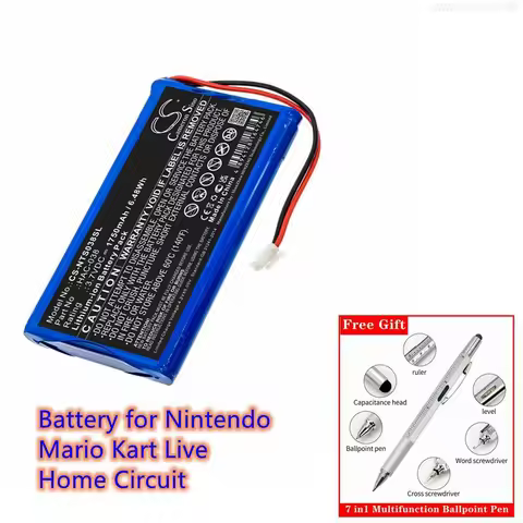 Game Console Battery 3.7V/1750mAh HAC-038 for Nintendo Mario Kart Live, Home Circuit