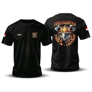 FIRE FIGHTER FIRST IN LAST OUT T-SHIRT FREE CHEST NAME
