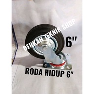 6" RUBBER WHEELS (live) 6 in trolley caster wheels for luggage box shelves