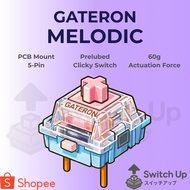 GATERON MELODIC - KEYBOARD SWITCH - 5 PIN - 60G - CLICKY SWITCH (PCB MOUNT) - MX SWITCH