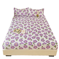 Mattress Cover Thickened Cotton Bedspread Floral Pillowcase Mattress Cover Set