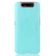 Ốp Bảo Vệ Da Retro Vỏ Điện Thoại Hoạ Tiết Cá Sấu Ốp Lưng Điện Thoại Màu Trơn Vỏ Cho Samsung Galaxy A