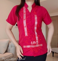 LADIES TOP BARONG / OFFICE WORKWEAR PURE EMBROIDERED HIGH QUALITY BARONG