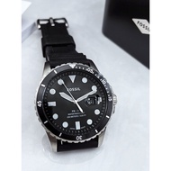 Fossil Watch Silicone Strap Simple Calendar Luminous Function Casual Fashion Quartz Watch Waterproof Men's Watch
