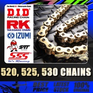 RANTAI DID,RK,STT,IZUMI,SSS X-RING,T-RING,O-RING,HEAVY DUTY 520,525,530 MOTORCYCLE CHAIN