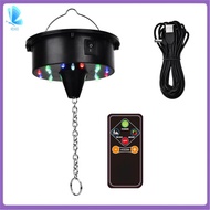 Rotating Disco Ball Motor Lights with Remote18 LEDs for 12 16 20 24inch Mirror Ball Rotator(NotInclu