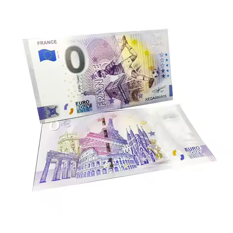 2022 Football Banknotes 0 EURO Paper Money Qatar Braizl Spain England Germany France Argentina Note 