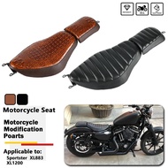 Two Up Seat Saddle Driver Passenger Seat For Harley Sportster 1200 Custom Nightster SuperLow Roadste