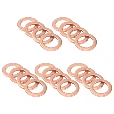 ABJN-20Pcs 12Mm X 18Mm X 1.5Mm Copper Flat Washer Ring Sealing Fitting