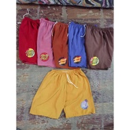 taslan plain w/stricker style short for kids boy 4-8year old