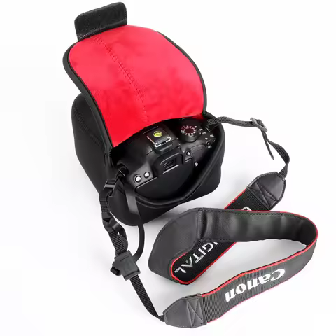 Neoprene Camera Bag Soft Case For Canon EOS 90D 850D 800D 80D 77D 7D 760D 750D 700D 650D 600D 550D 5