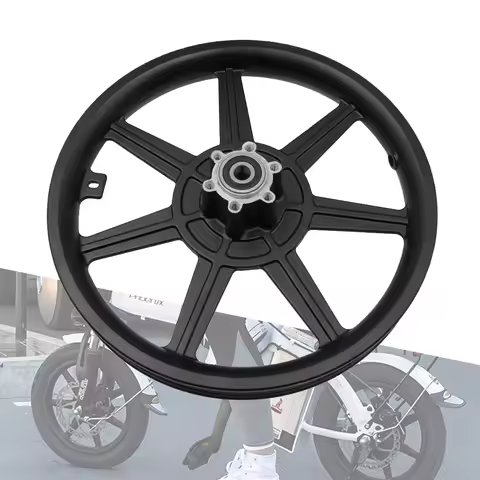 Motorcycle 14 inch Aluminum Front Wheel Hub 43mm*6 Hole Disc Brake Rim For Folding E-bike Bicycle El