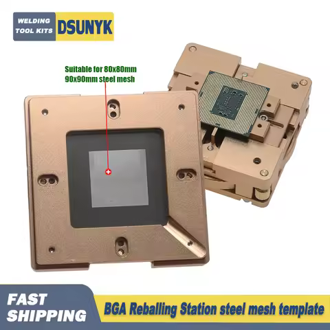 80mm/90mm Aluminium Alloy BGA Reballing Station Kit 90*90mm BGA Reballing Station with 10/PCS BGA Un