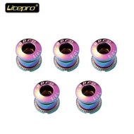 1 pcs Rainbow Bicycle Chainring Bolts Bolt nut Chainring crank