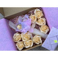 520 Gift Box • [Stay Sweet Forever] Flower Box Surprise Box Valentine Gift Present Cheap Chocolate B