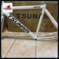 Dhika-BIKE Frame sepeda fixie tsunami snm 100 putih size S M L