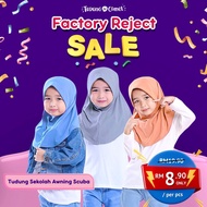 [ORIGINAL] 🐝 Set A ,Tudung Sekolah Awning Scuba - Reject