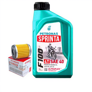 ORI PETRONAS SPRINTA F700 15W50 F900 10W50 F100 SAE40 T900 2T F300 20W40 4T ENGINE OIL MINYAK HITAM