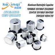 (2pcs) 10V680UF SMD Aluminum Electrolytic Capacitor 25V100UF 25V2200UF 35V47UF 35V100UF 50V470UF 50V