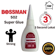 SW BOSSMAN 502 Super Glue 3 Second Glue Fast Glue Easy Glue Gam 502