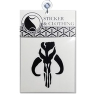 Star Wars The Mandalorian Symbol Logo Cutting Sticker - Black 8 Cheapest
