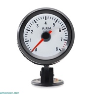 amonoy 0 to 8000RPM Scale Dashboard Tachometer with Clear Digital Display 2 Inch 52mm For 1-8 Cylind