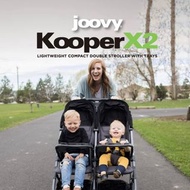 Joovy Kooper X2 雙人嬰兒車 雙寶推車 輕量旅行推車 小巧折疊附托盤