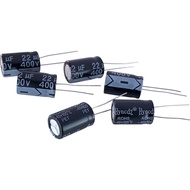 10 Capacitors 22uF 400v, Power Filter Capacitors 22uF 400v Good Quality Polarized Capacitors