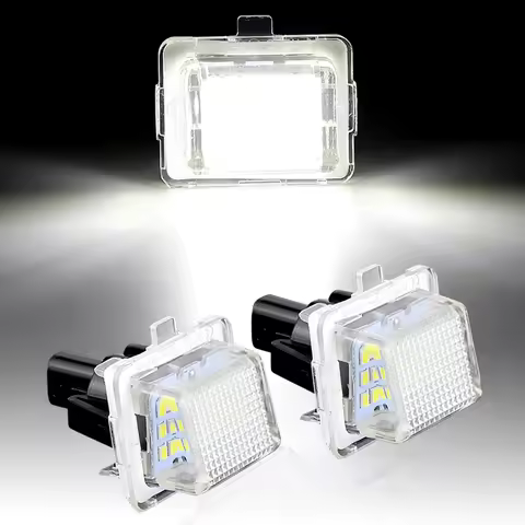 2PCS 12v White 6000K Car LED License Plate Number Light For Mercedes-Benz W204 W205 W216 W218 W212 C