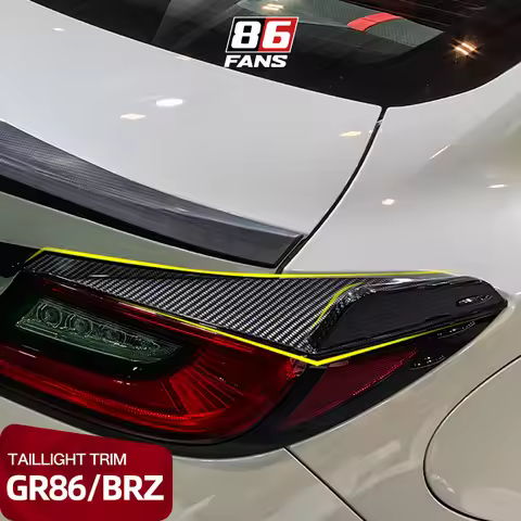 Real Carbon Fiber Tail Light Lamp Frame Trim Decorative Sticker Car Exterior Accessories for Toyota 