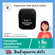 Peppermint Field Black Herbal Inhaler ยาดมสมุนไพรเป๊ปเปอร์มิ้นท์ ฟิลด์ แบล็คอินเฮเลอร์ 6 g (ทรงสี่เห