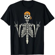 NEAT Rocker Skeleton Cap Skater Cool Halloween Punk Rock Men Boys T-Shirt 80058