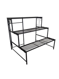 N2N_fashion- Tree ‘O ชั้นวางกระถางต้นไม้ 3 ชั้น รุ่นIFS002 ขนาด61X78X66ซม. สีดำ ปังสุด